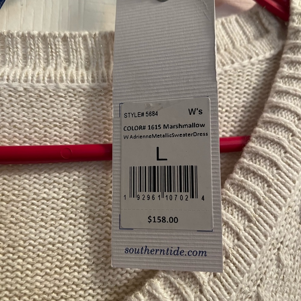 Southern Tide Sweater Dress. Size large. New with tags. Perfect condition. - Picture 2 of 3